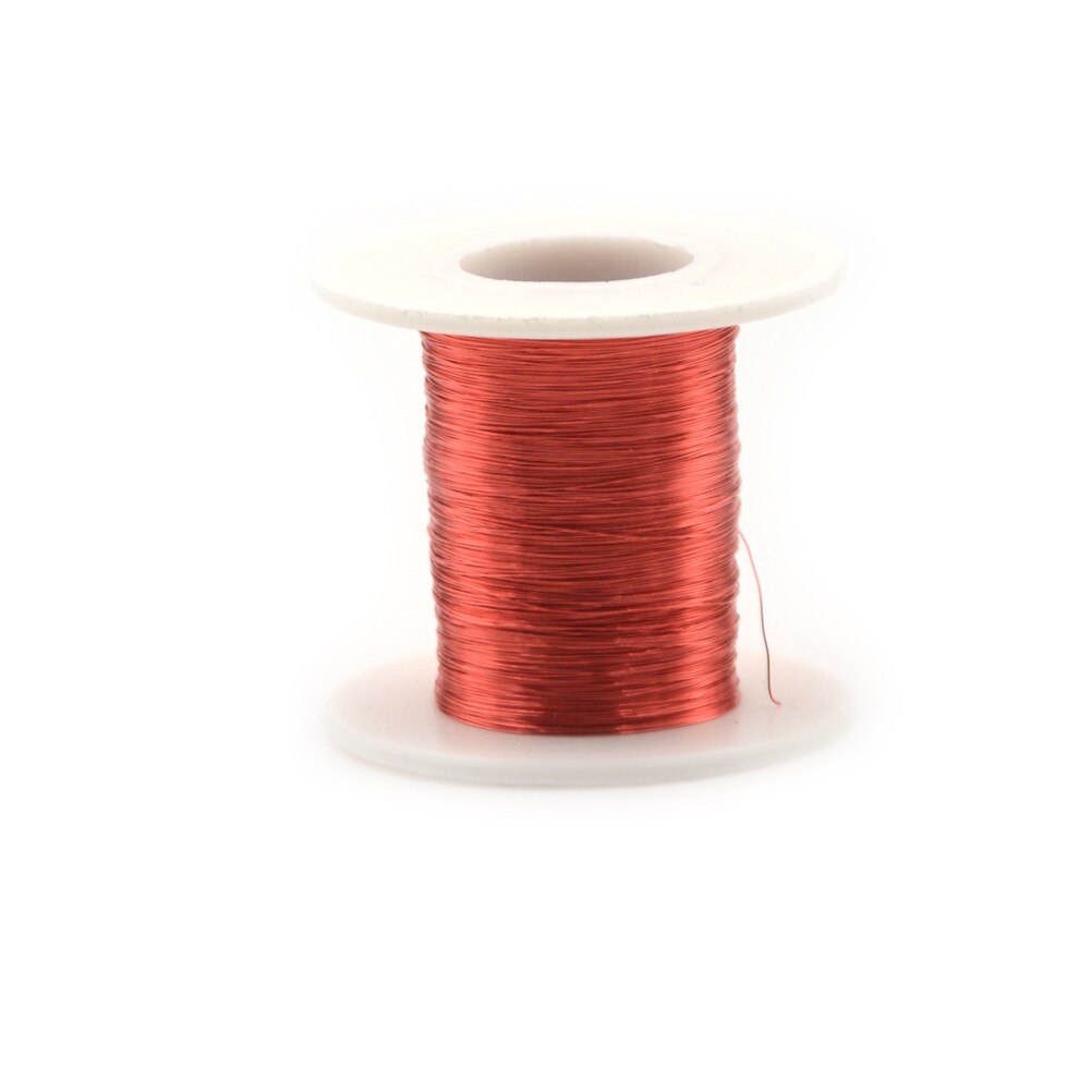 11M*0.1mm Magnet Wire 100m*0.2mm QA Enameled Copper Wire Red Magnetic Wire For Inductance Coil Relay Electric Meter Coil Winding