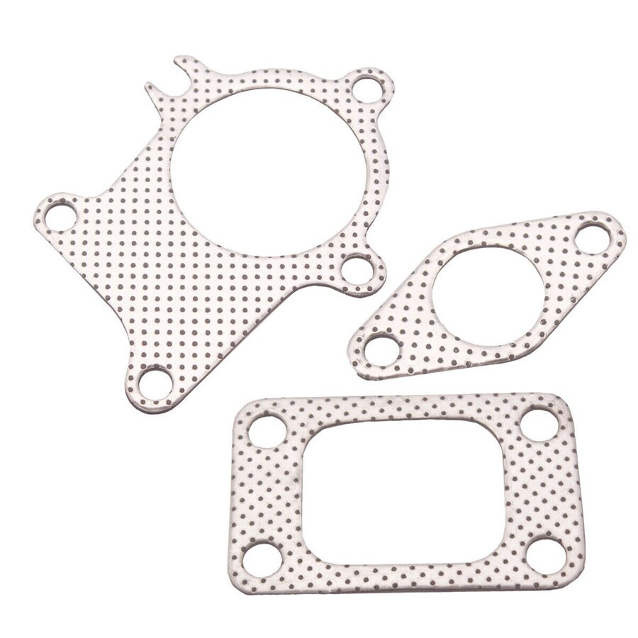 Universal T3/T4 Turbo 5 Bolt Turbocharger Downpipe Gasket Combo Kit For Garrett