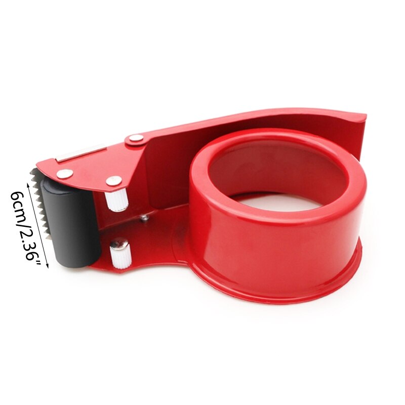 Sealing Packer Tape Dispenser Packaging Parcel 60mm Width Roller Cutter Holder Manual Packing Machine