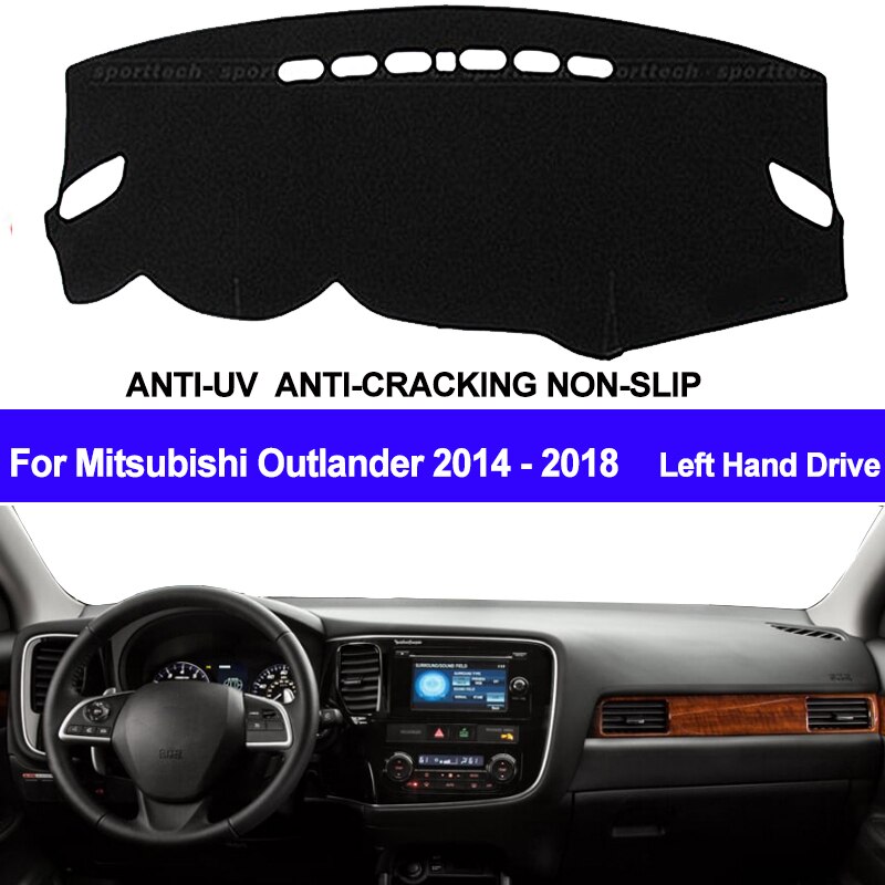 Taijs Auto Dashboard Cover Dash Mat Dashboard Pad Tapijt Dashmat Uv Voor Mitsubishi Outlander