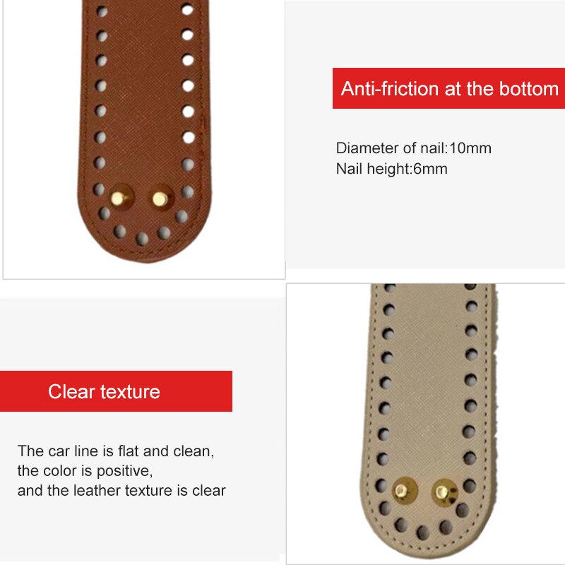 Kreative Beutel, Der Material Tasche Unten DIY Hand Weben Tasche Leder Unten Praktische Handwerk Leder Zubehör Tasche Liefert