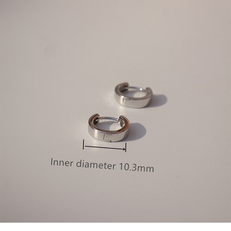 925 Sterling Silber Ohrring Hohl Ohr Ring kreative EKG Ohr Knochen sonne mond ohr Schnalle retro Persönlichkeit Wilden jungen Mädchen ohr Schmu: 1 Paar 10.3mm