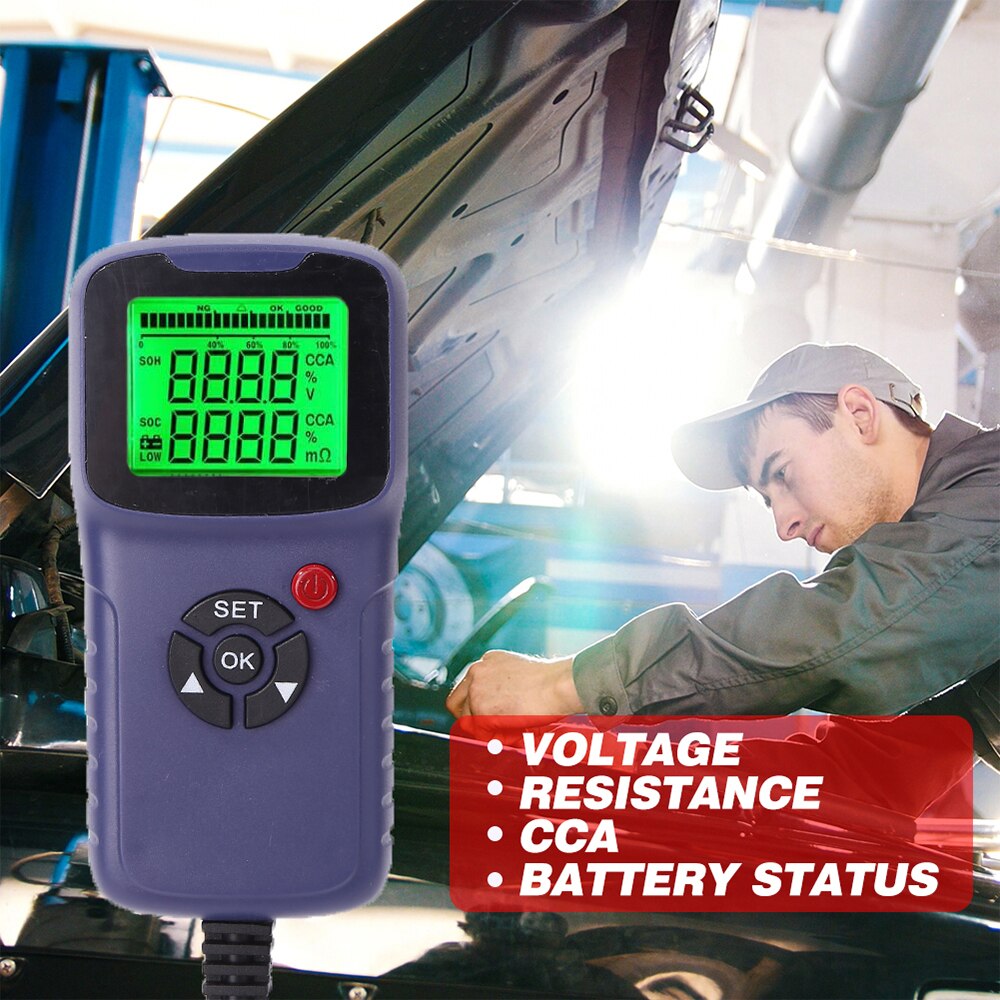 Car Battery Tester Battery Capacity Tester Battery Test Analysis And Measurement Instrument, Car Rechargeable Battery Test Tool