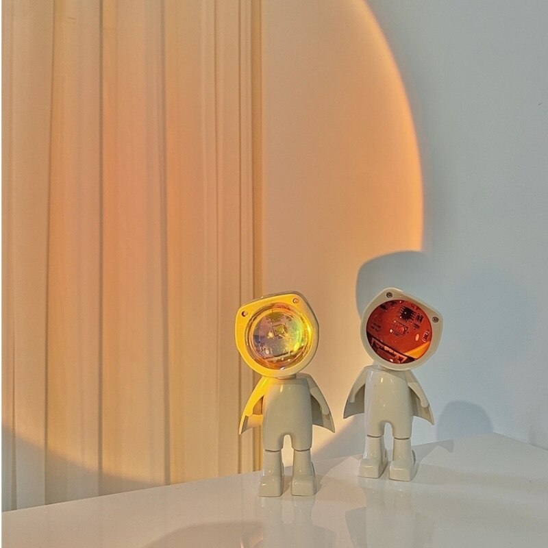 Astronaut Zonsondergang Sfeer Licht Night Projectie Robot Slaapzaal Slaapkamer