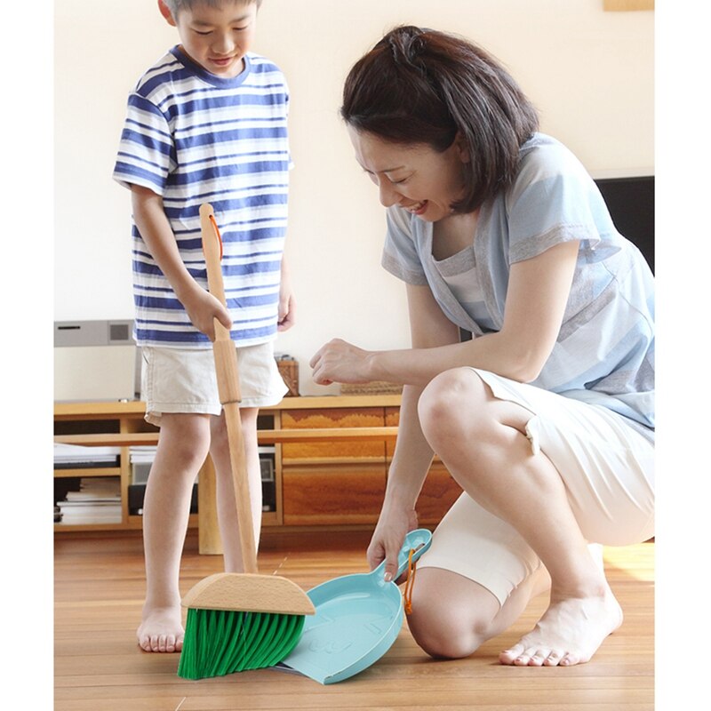 6 Pcs Kinderen Pretend Play Houten Bezem Mop Schoonmaken Tool Speelgoed Brain-Training Speelgoed Voor Kids Educatief Speelgoed