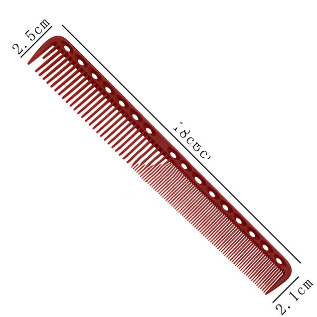 6 Colors Hair Combs Barber Hairdressing Hair Cutting Brush Anti-static Tangle Pro Salon Hair Care Styling Tool: Red