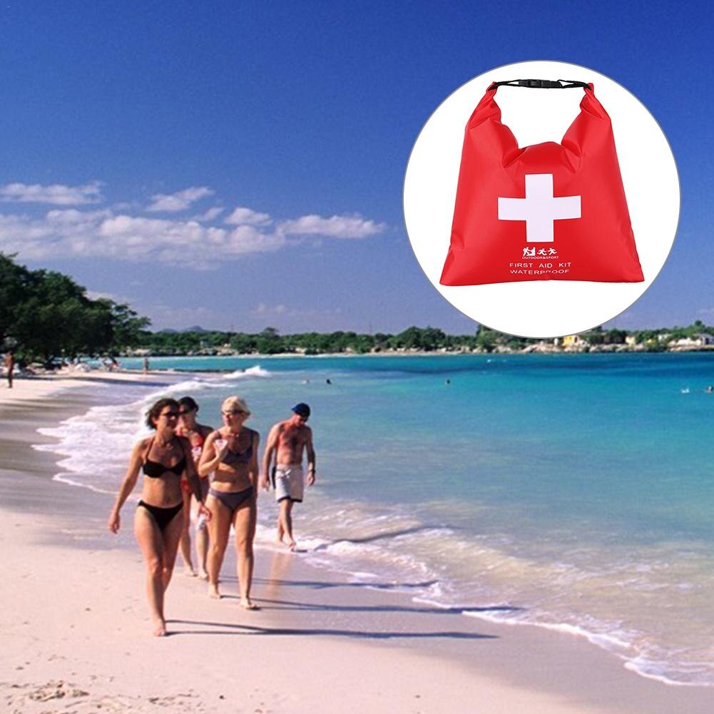 First Aid Supplies Storage Bag Portable Rubber Waterproof Dry Bag 1.2L Outdoor River Trekking Rafting Adventure