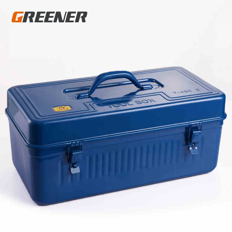 Boîte à outils valise professionnelle étanche organisateur vide fer à la maison grand rangement en métal boîte à outils Portable polyvalente