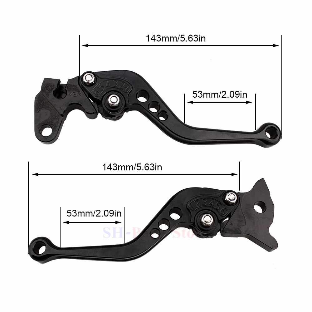 Til yamaha  fz1 fz6 n na ns s  s2 sa r  fz8 fazer  xj6 diversion xsr 700 900 abs motorcykel justerbar cnc korte bremse koblingsgreb