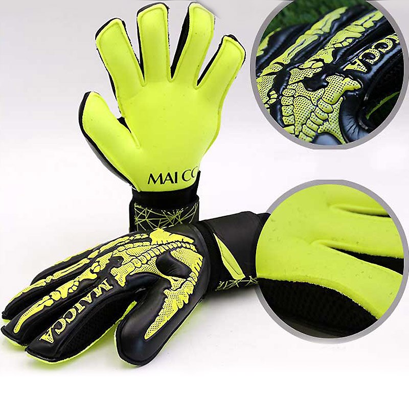 Guantes de portero de fútbol para niños y adultos, protección suave para los dedos, de látex, grueso,