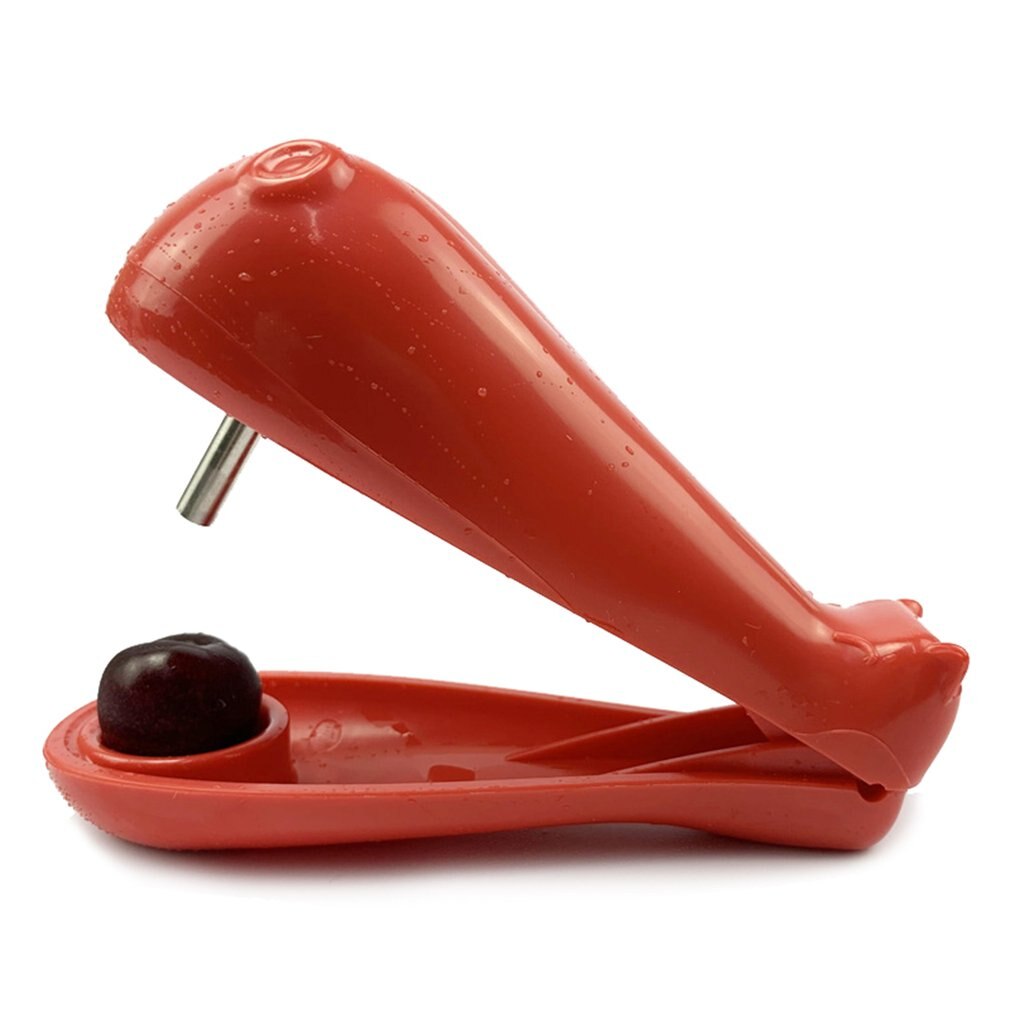 cherry pitting device kitchen cherry clip kitchen tool product cherry pitting convenient and quick product: red