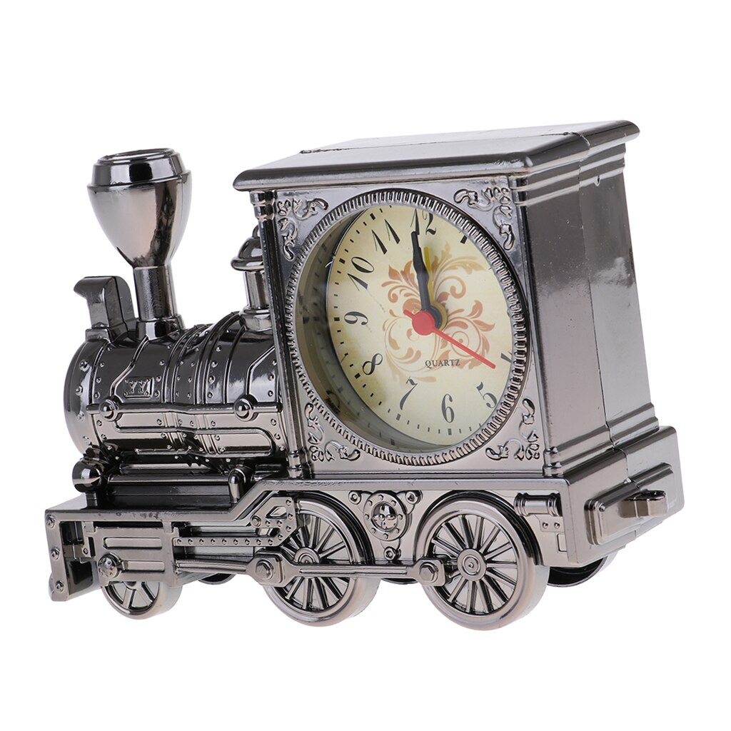 Classic Vehcile Car/Train/Motorbike Model Alarm Clock Quartz Movement Clock Beside for Night Table