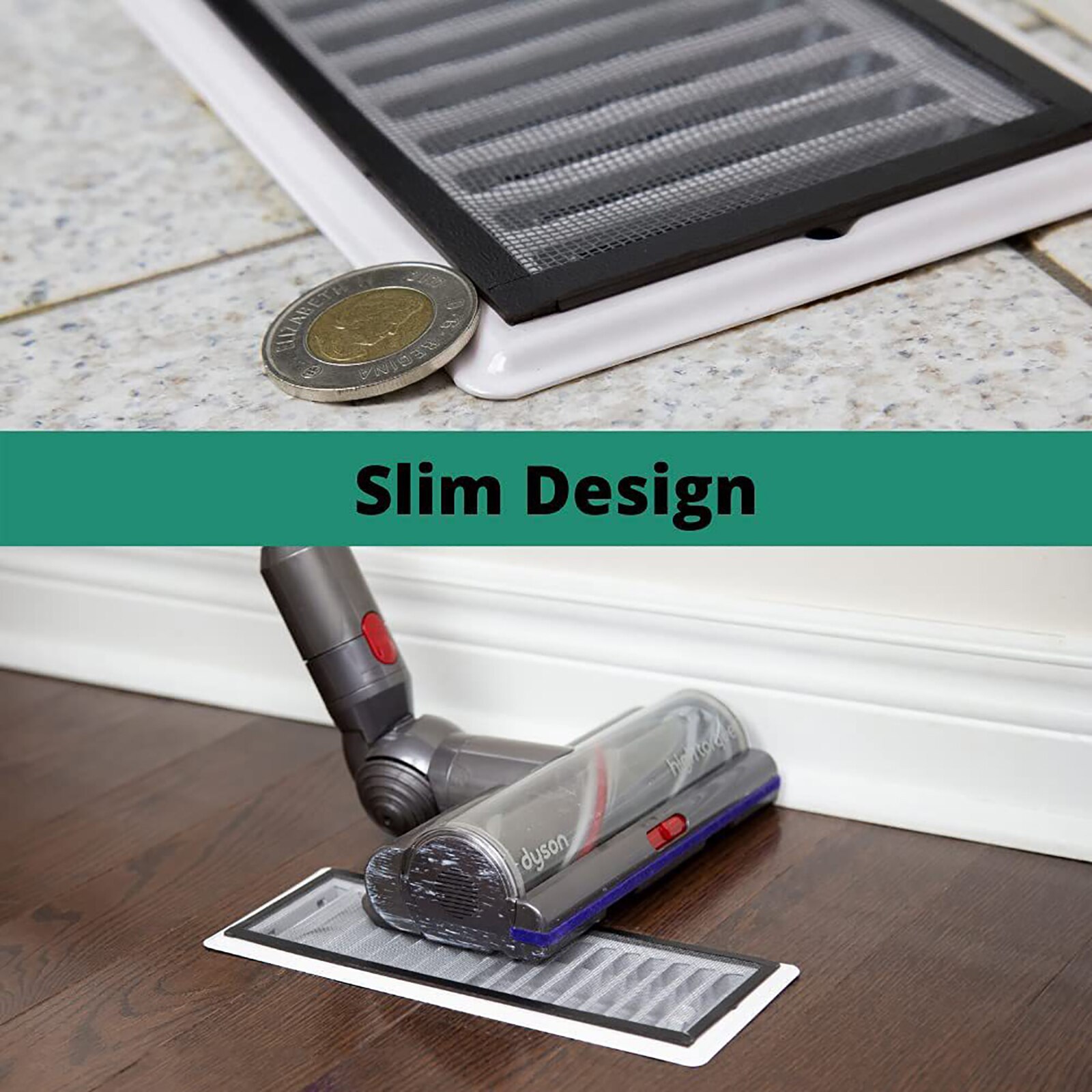 Home Magnetic Air Vent Screen Cover Easy Install Vent Air Intake Grille Cover Flow Vent Protective Cover for Wall Ceiling Floor