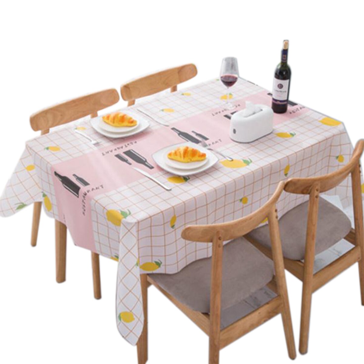 Moderne Minimalistische Huishoudelijke Tafelkleed Waterdicht Anti-Brandwonden En Olie-Proof Rechthoekige Geen Wassen Tafel Mat