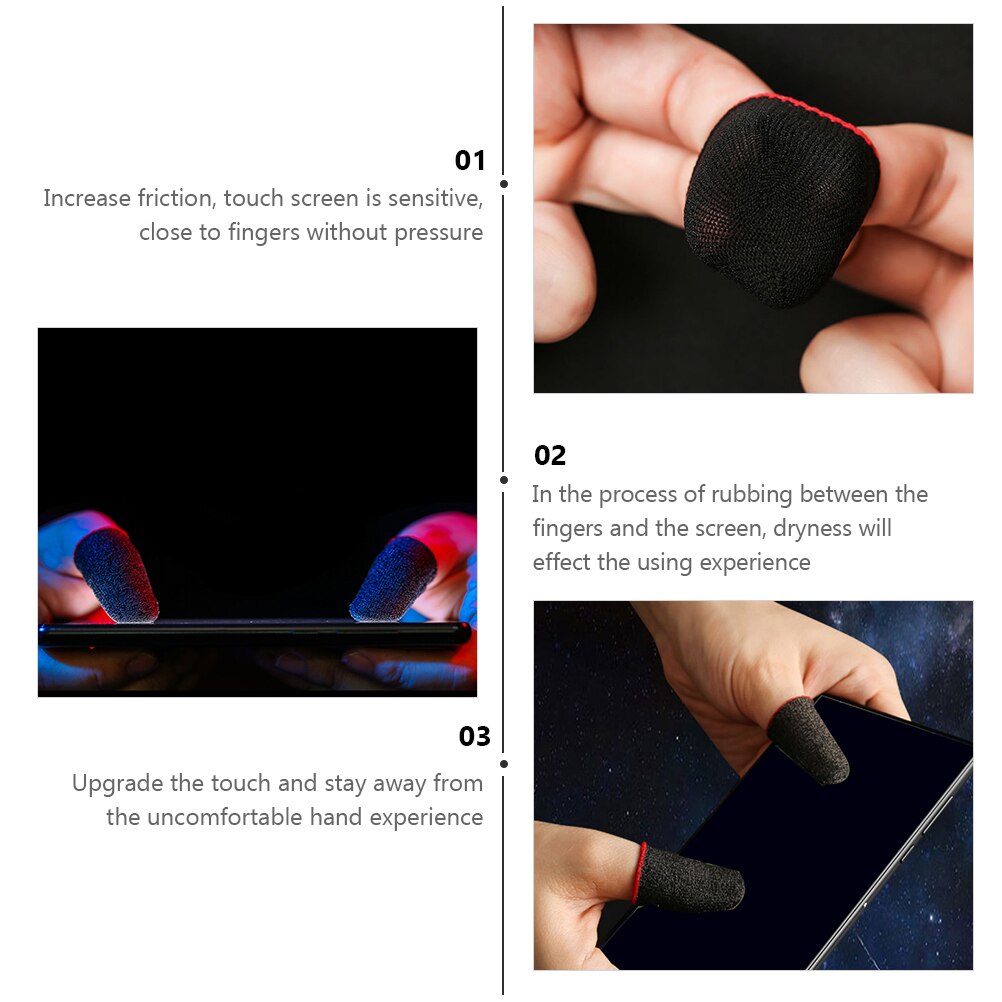 10 stück atmungsaktive, flexible daumenhüllen für internet-bars