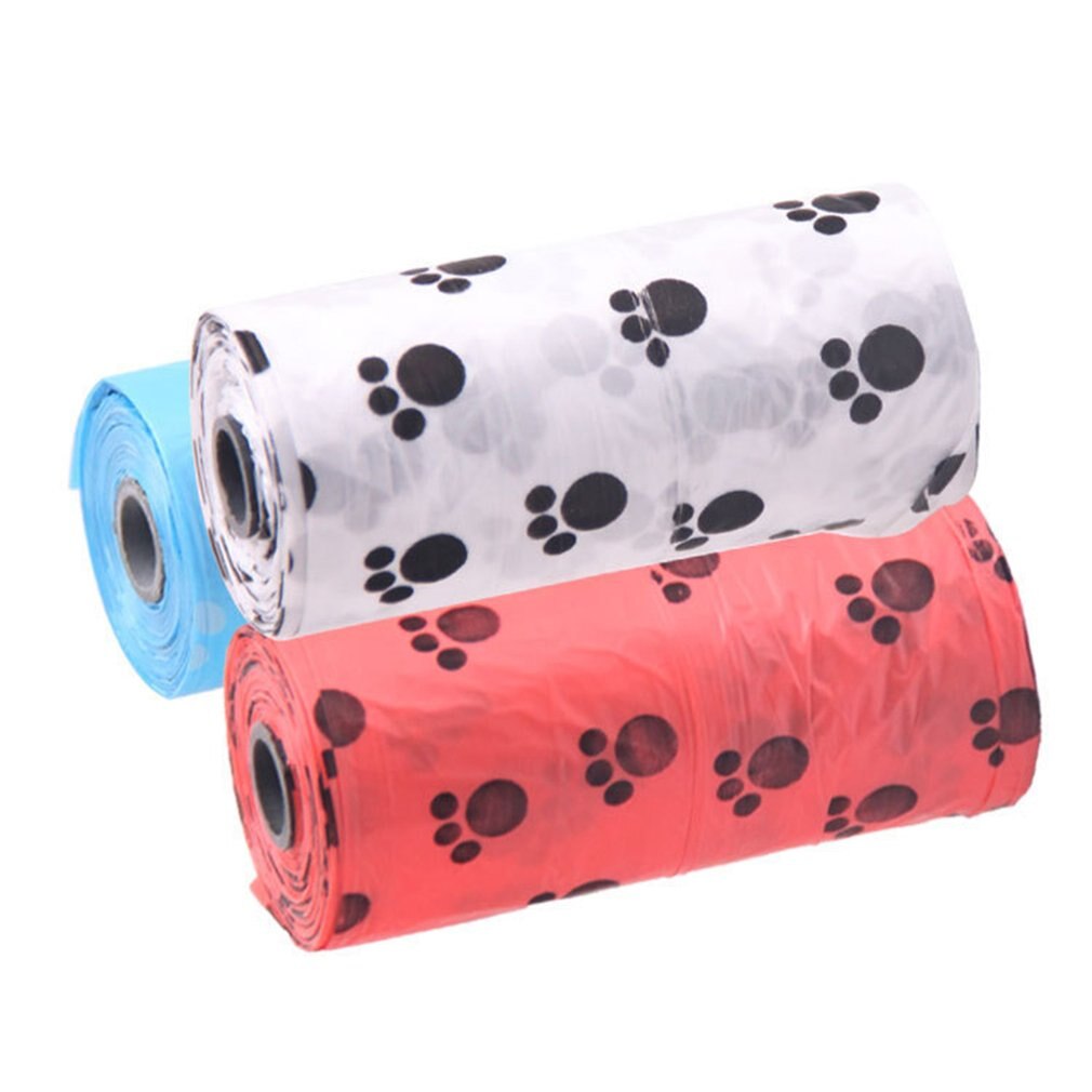 Biodegradable Pet Dog Poop Bag Zero Waste Dog Poop Bags Paw Doggy Litter Poop Bag Dispenser Pets Products For Dogs