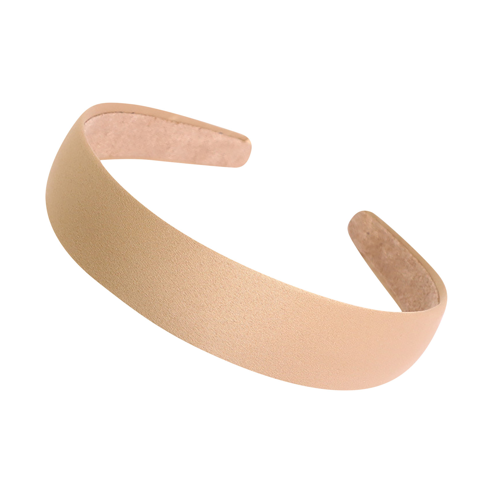 Faixa de cabelo coberta de cetim, faixa de cabelo lisa, fita antiderrapante, faixa de cabelo para mulheres, meninas, acessórios de cabelo diy, faixa tiara: Rosa