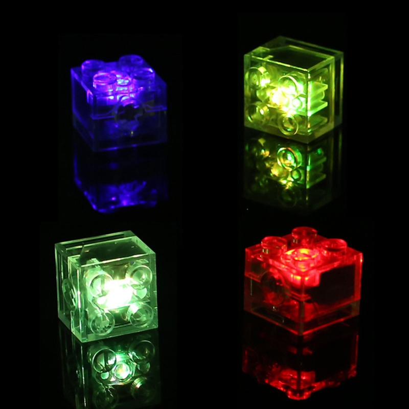 5pcs 2x2 dot LED Light Up Colorful Accessories Classic Brick Education Light-Emitting Compatible All Brands Building Blo