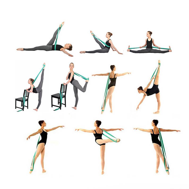 Modstandsbånd elastisk ballet blød åbning bagpå skulder fod stretch balletbånd gymnastik yoga pilates træning ballet dans
