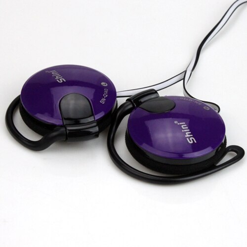 Oryginalne słuchawki Stereo Q140 słuchawki douszne 3.5mm z mikrofonem gamingowy zestaw słuchawkowy do MP3 PC Laptop telefon komórkowy: FIOLETOWY