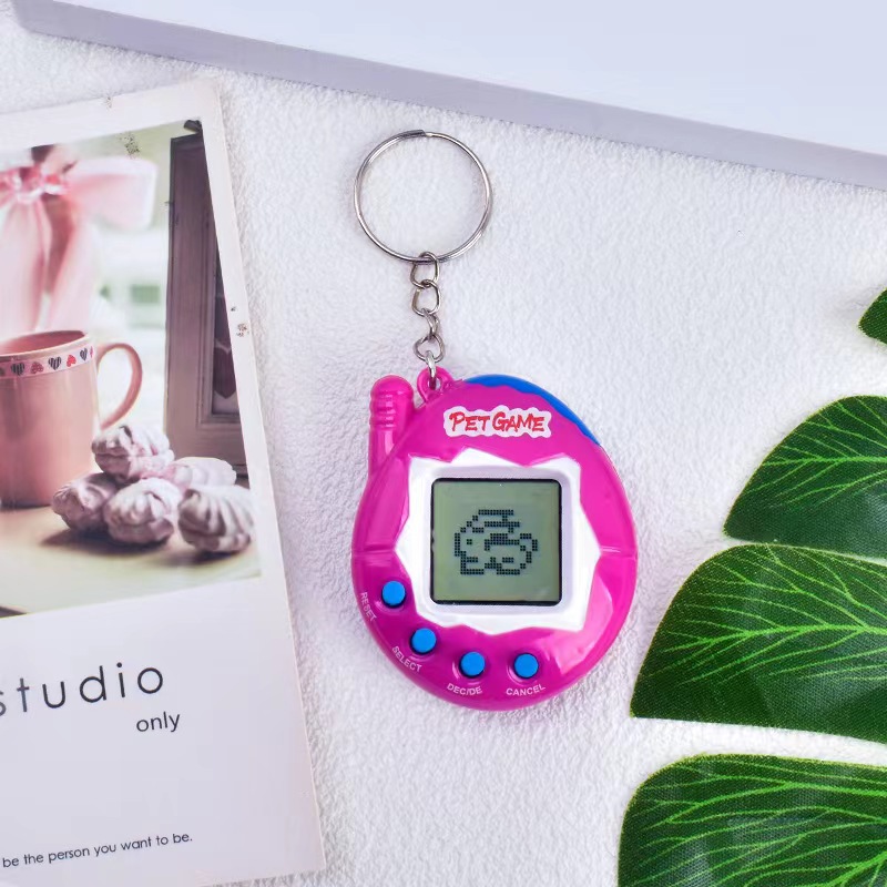 1 st elektroniska husdjur 90s nostalgiska 168 husdjur i ett virtuella cyber digitala husdjursleksaker roliga leksaker: Röd