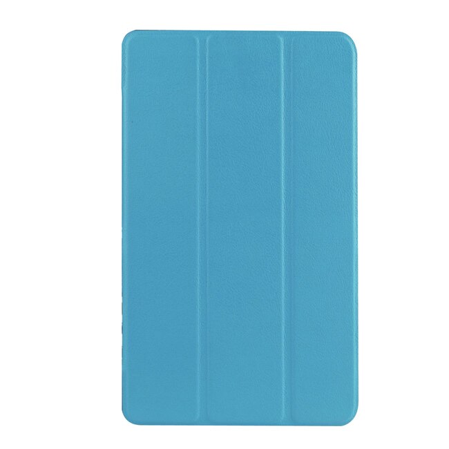 3 en 1 de PU Funda de cuero con tapa abatible para Lenovo Tab 2 Tab2 A10-70F A10-30 x30 x30F A10-70c tablet + película + Pen: Skyblue