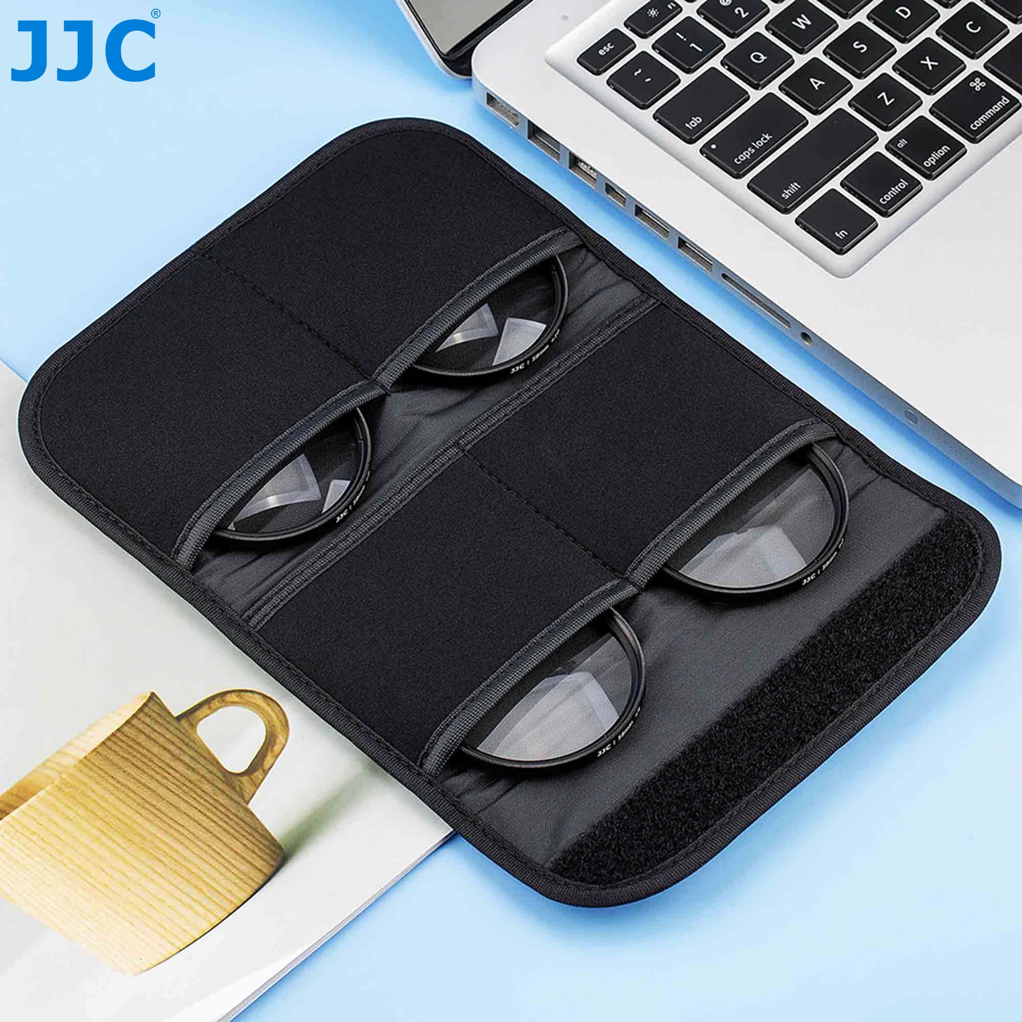 Jjc Close-Up Macro Filter Kit + 2 + 4 + 8 + 10 Close Up 40.5Mm 49mm 52Mm 55Mm 58Mm 62Mm 67Mm 72Mm 77Mm Met Camera Filter Case Pouch