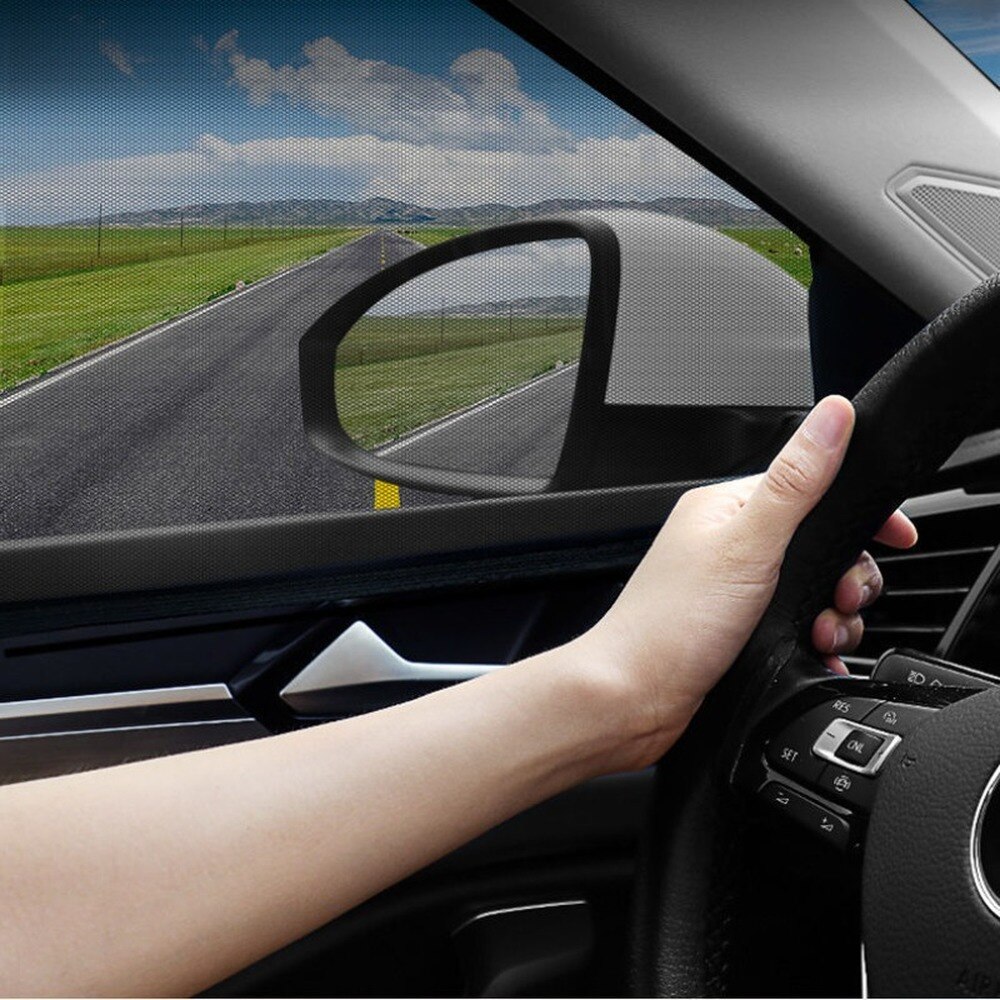 4 sztuk/1 zestaw japońnarty samochód moskitiera na okno pokrywy drzwi SUV uniwersalna strona boczna żaluzje przeciwsłoneczne dla dziecka siatka rękaw samochód moskitiera