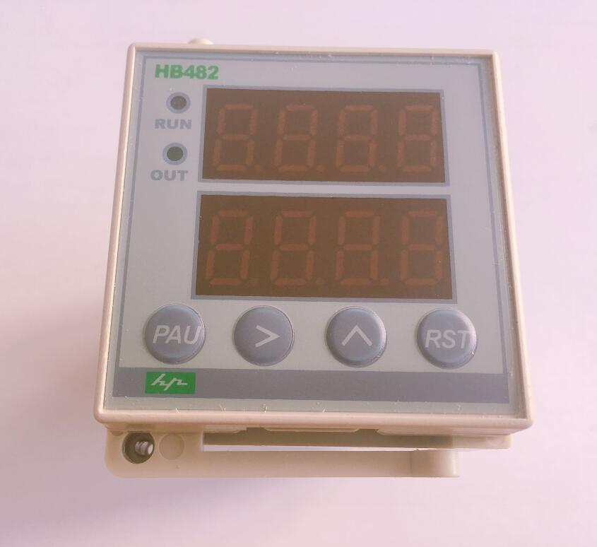Contador de pantalla Digital HB482, doble relé de retardo, AC/DC85-260V, instrumento de medición digital