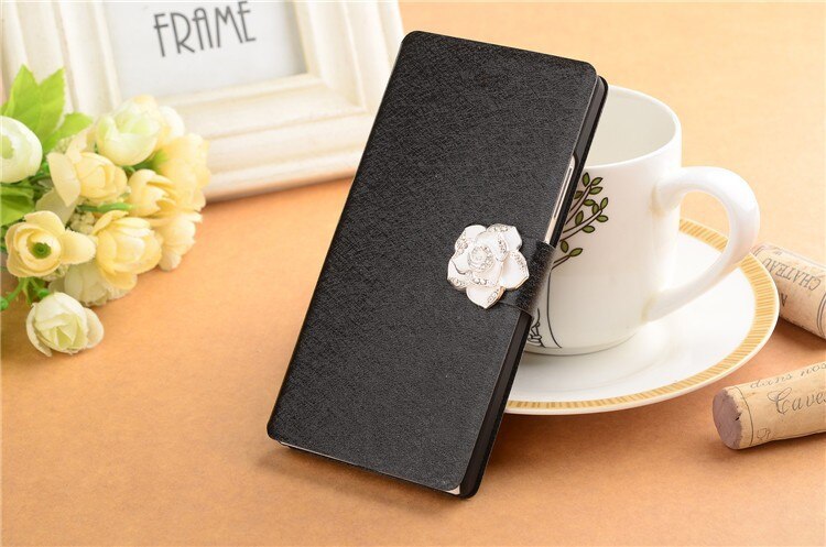 For ZTE Blade V10 Vita Case Cover Flip Case Original ZTE Blade V 10 Vita PU Leather Stand Wallet Telephone Funda Capa Coque Bag: CS Black camellia