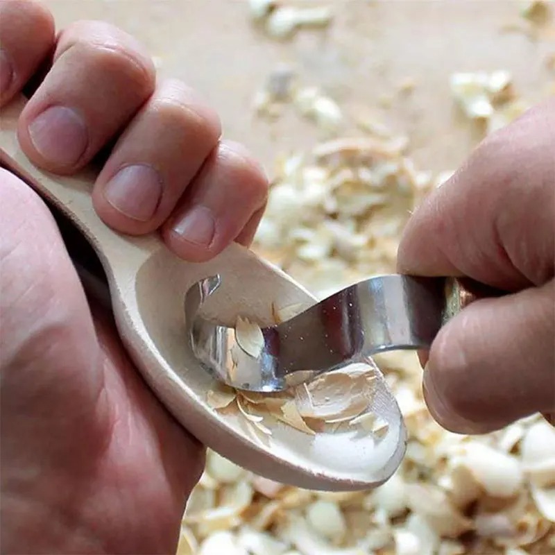 Houtsnijmes Beitelhaak Mes Snijgereedschap Ergonomische houtbewerkingslepel Duurzaam Crooked Beginners Sculpturaal Professioneel