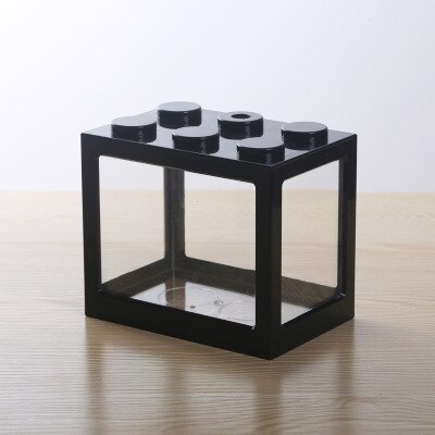 Mini Aquarium Combinable , petit Aquarium Betta, boîte à fourmis, boîte à chenilles, bricolage aménagement paysager d'aquarium: balck