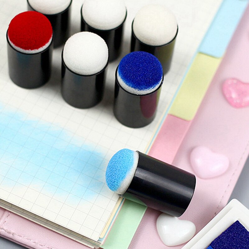 10Stck Malerei Prozess Gemälde Malen Malerei Schwamm Schwamm Finger Anwendung Kreide Tinte Färbung Schwamm Kunst Werkzeug