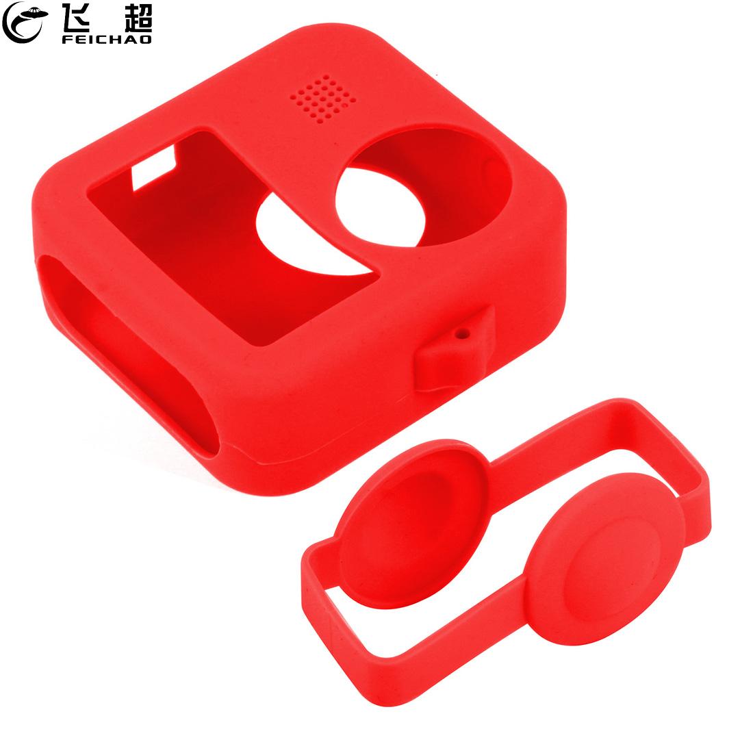 Funda de silicona blanda, Rollcage para GoPro, tapa de lente máxima, marco protector corporal para Go Pro MAX panorámica 360, accesorios para cámara