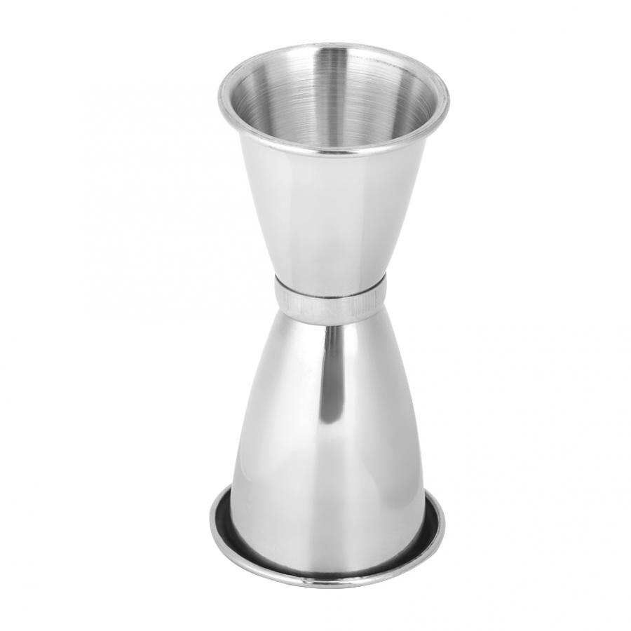 Friendly Stainless Steel Cocktail Measuring Cup Jigger Double Head Measuring Cup Ounce Alcohol Measuring Cup Bar Shaker Tool