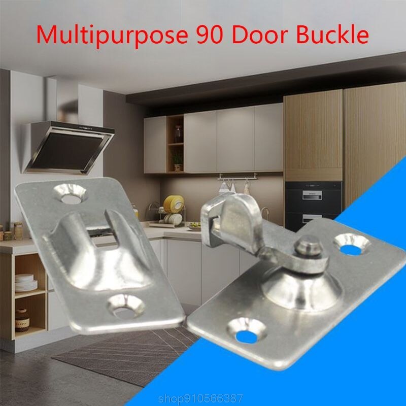 Mini 90 Degree Right Angle Buckle Hook Lock Bolt for Sliding Door Latch Bar Window Home Furniture Hardwa N26 20