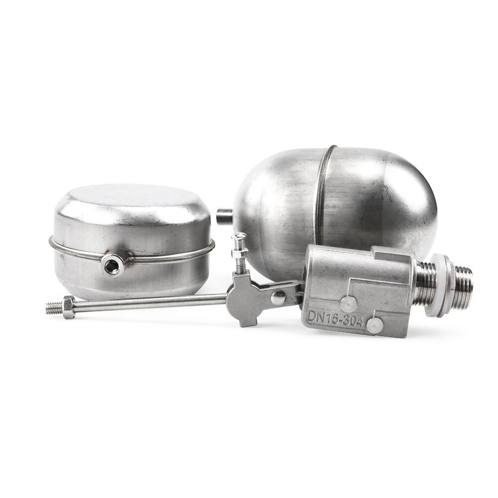 1/2" Stainless Steel 304 Water Tank Float Ball Valve DN15 High Temperature Resistance 200 Celsius Degree