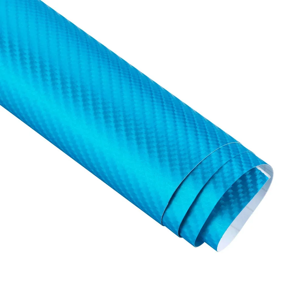 Película de envoltura de vinilo de fibra de carbono para coche, 3M, bricolaje, estilo automático, pegatinas gruesas 4D para coche, impermeables con burbujas sin aire, 100mm x 1520mm: Morado
