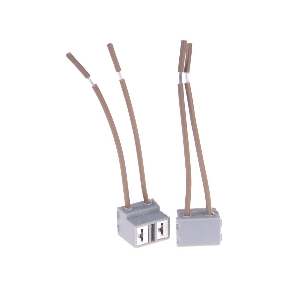 2 stk.  h7 ledningsnett bil 2 -polet elektrisk kabelkontaktplugg bilkontakter adaptere til skjult billampe