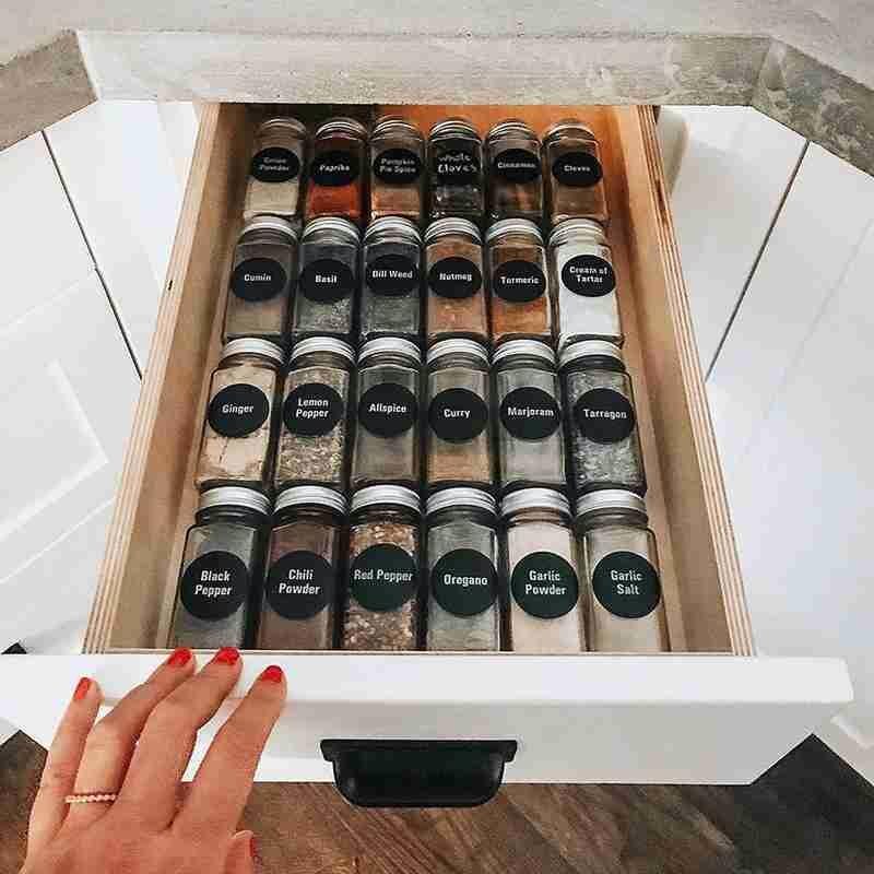 Uitwisbare Schoolbord Stickers Craft Keuken Pot Opslag 5Cm Label Doos Zwart X 3.5Cm Sticker Zwarte Schoolbord Board Spice h8W8