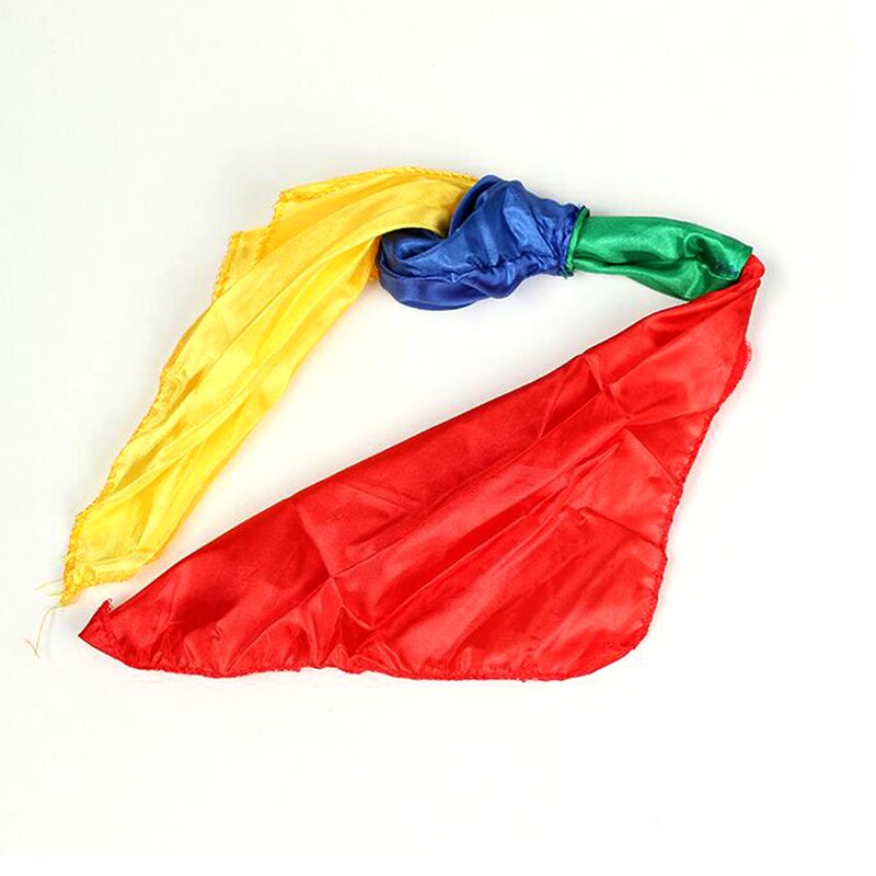 50 pièces écharpe quatre couleurs accessoires magiques écharpe quatre couleurs écharpe décoloration étape magique écharpe magique Simple accessoires de magie
