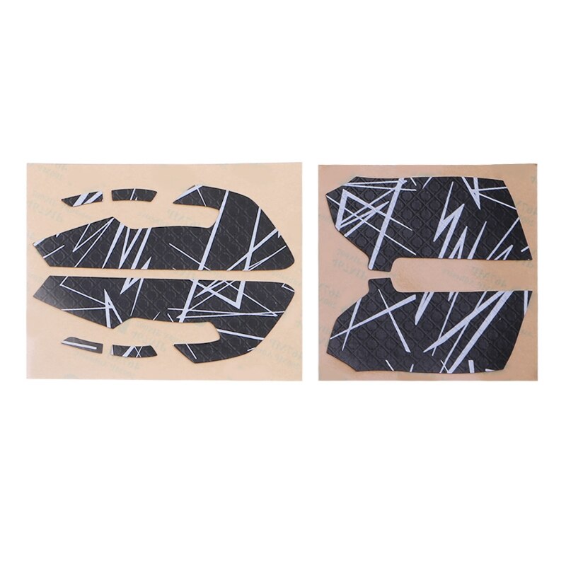 Schwarze maushaut, rutschfeste gummibänder, verfeinerte seitengriffe für razer viper maus, superleichte, schweißabweisende mauspads