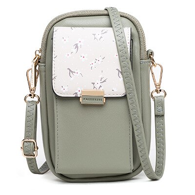 Mode Mini Vrouwen Schoudertassen Vrouwelijke Telefoon Portemonnee Messenger Bag Kleine Crossbody Tas: green