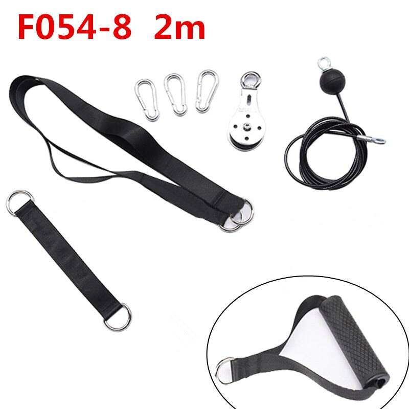 Gym Fitness DIY Pulley Cable Machine Arm Biceps Triceps Lifting Hand Gripper Strengths Trainer Exercise Pulley Training Device: Burgundy