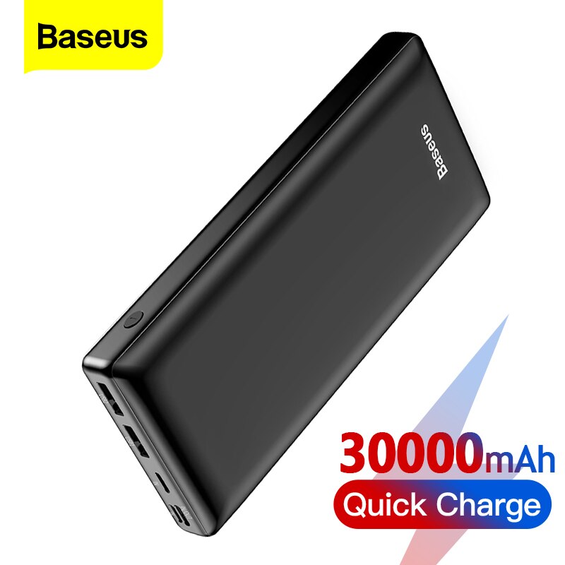 Baseus Power Bank 30000Mah Qc Pd 3.0 Usb C Snelle Opladen Powerbank Draagbare Externe Batterij Oplader Poverbank Voor Iphone xiaomi