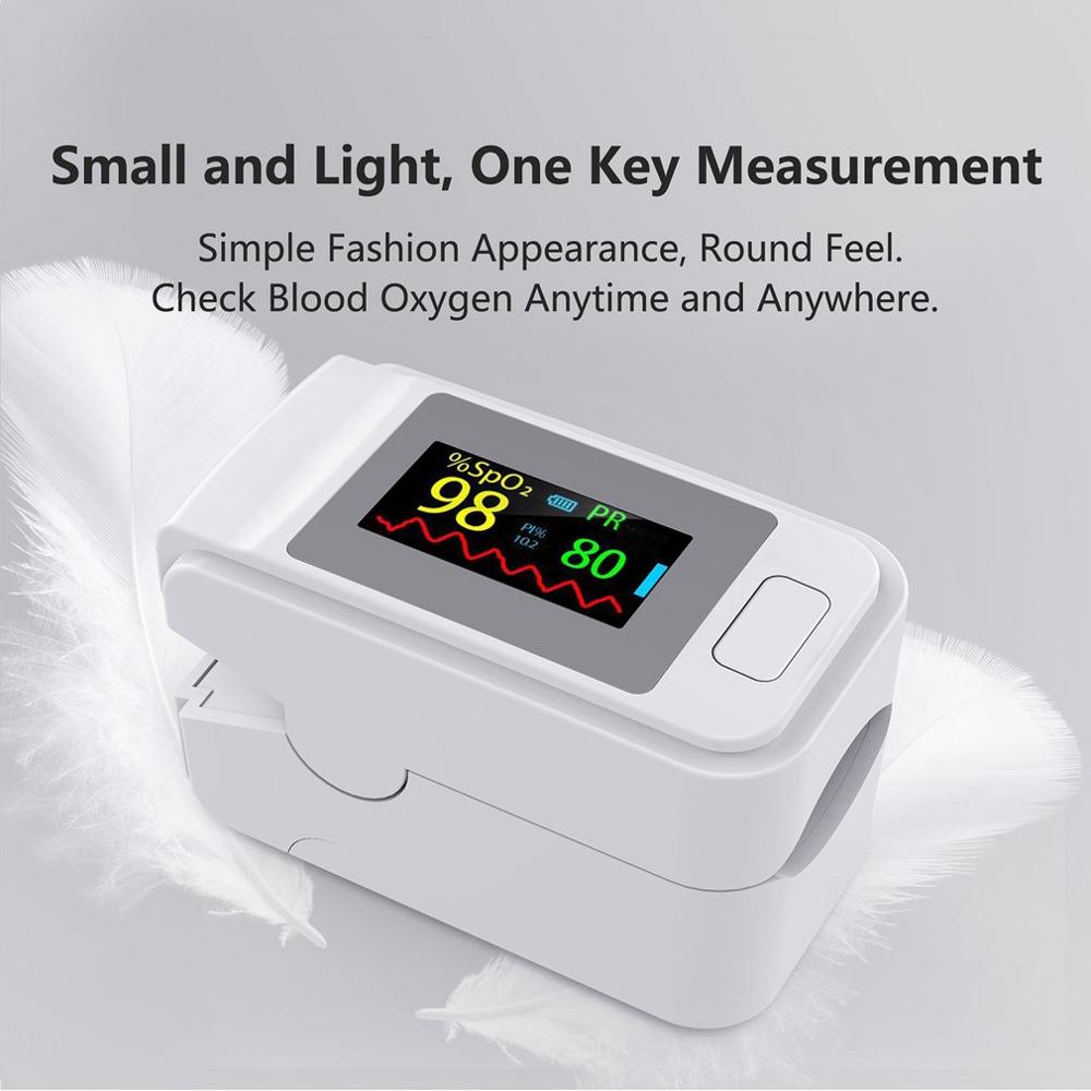 So911 -fingerspids-pulsoximeter bærbart finger-oximeter pulsmåler med led-alarmmål spo 2 pr pi