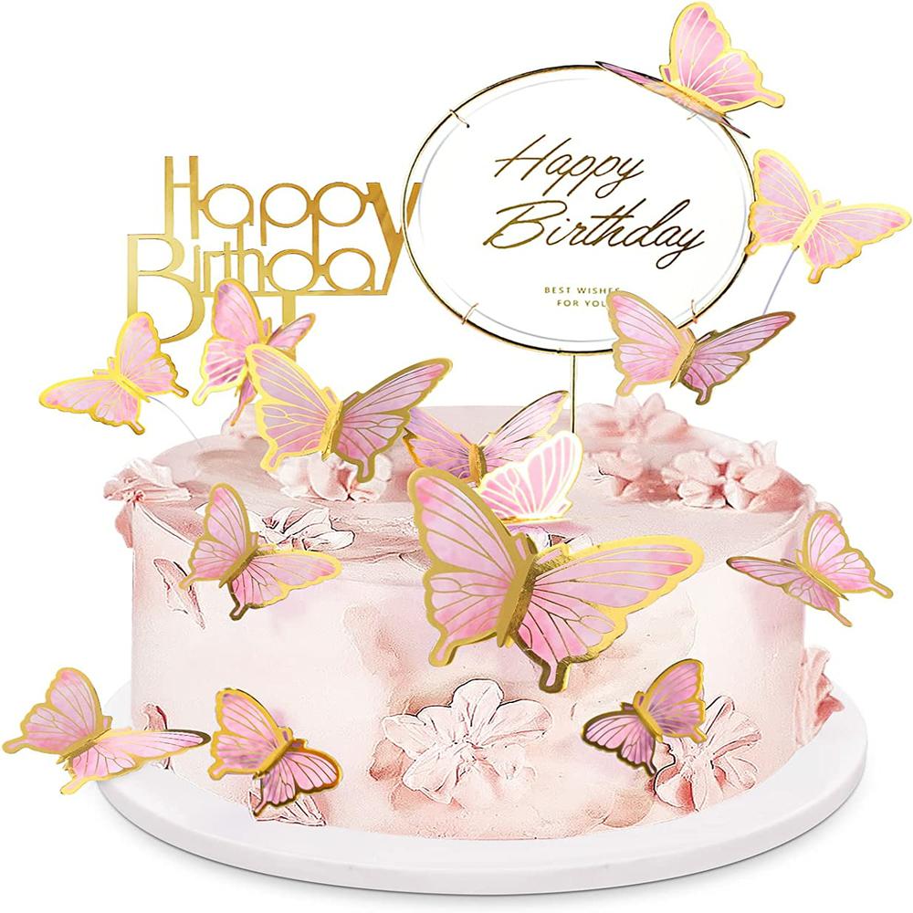 22 piezas de decoraciones de mariposas con adornos... – Grandado, image size:1000x1000