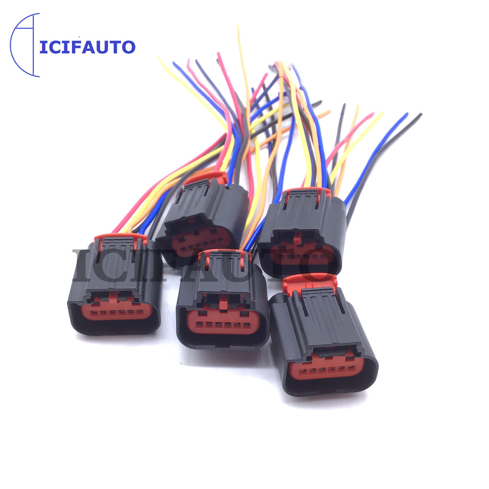 Mass Air Flow MAF Sensor Plug Pigtail Connector Wire For VOLVO S40 S80 V50 V70 C30 Ford FOCUS GRAND C-MAX 1.6 1.8 2.0 TI TDCi: 5PC