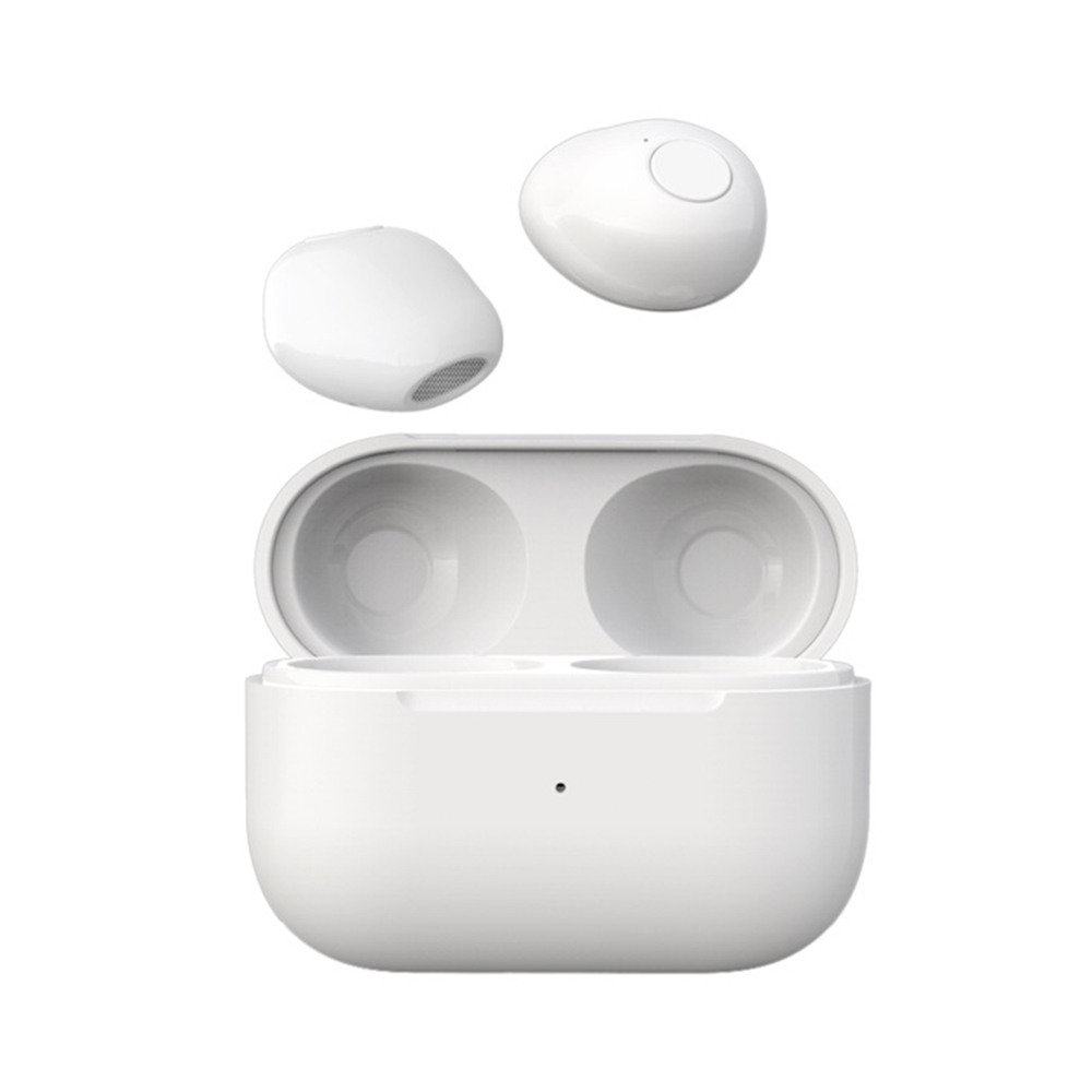 BT 5.2 Kabelloses Bluetooth-Headset, ergonomische Geräuschunterdrückung, keine Verzögerung, USB-Aufladung, In-Ear-Sport-Headset, englische Aufforderung der Stimme: WHITE