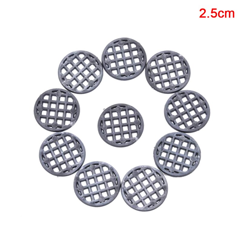 10Pcs Ronde Bloempot Mesh Pad Ademend Lekvrij Bodem Rooster Mat Met Drainage Gat Bescherming Duurzaam Bonsai Thuis: 2.5cm